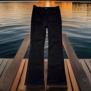 Frame Jet Set Flare Ankle Jeans 1 26x26 Pull On Black High Rise Stretch Juniors